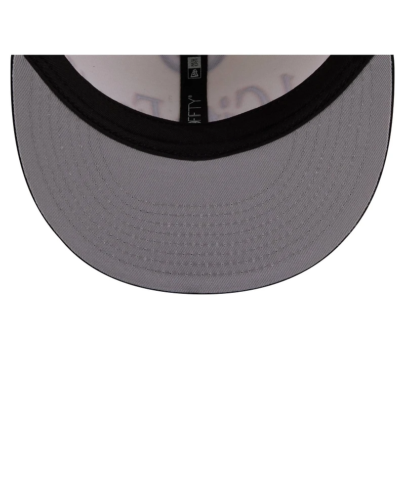 New Era Men's Cream Pittsburgh Steelers Oversized Slogan 9FIFTY Snapback Hat