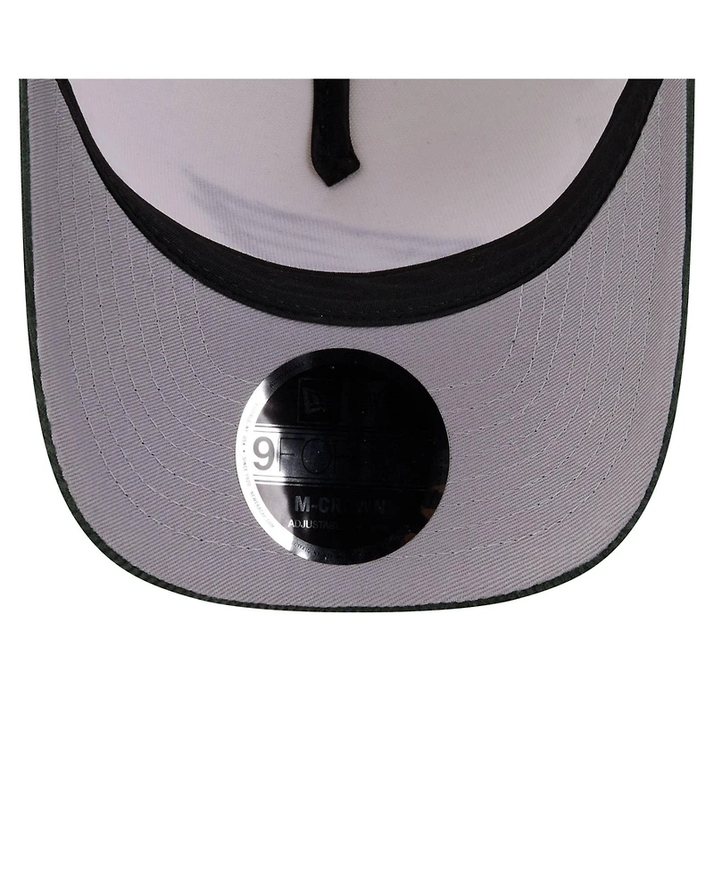 New Era Men's Cream/Midnight Green Philadelphia Eagles Western 9FORTY A-Frame Adjustable Hat