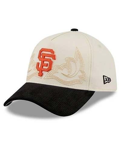 New Era Men's Stone San Francisco Giants Western Stitch 9FORTY A-Frame Adjustable Hat