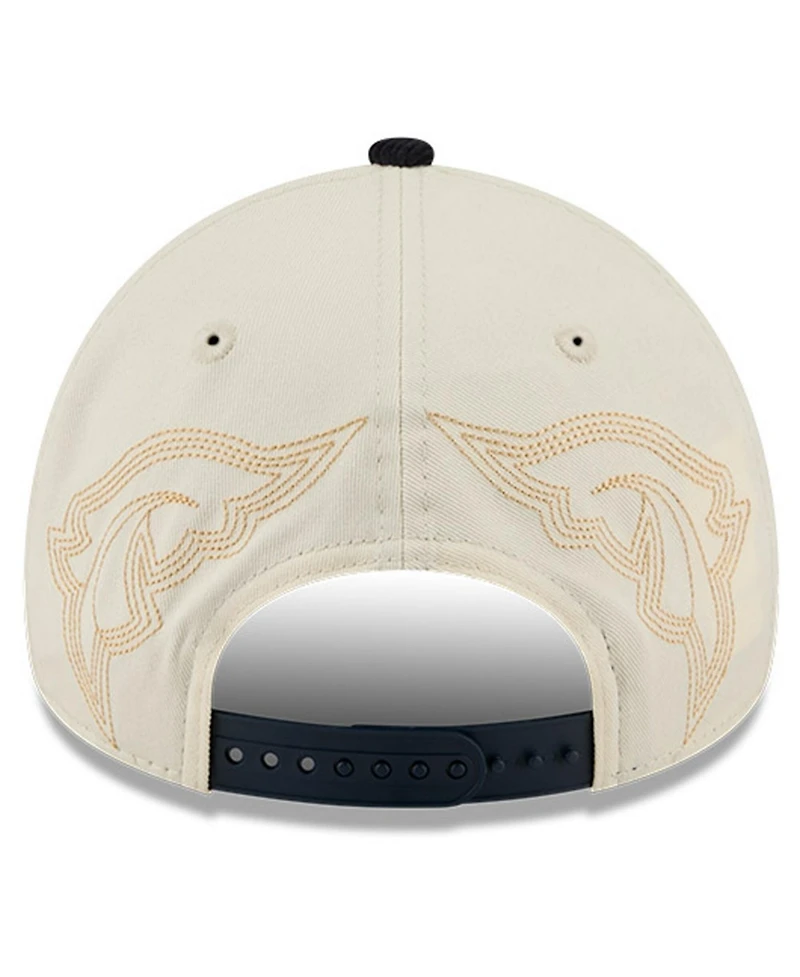 New Era Men's Stone Minnesota Twins Western Stitch 9FORTY A-Frame Adjustable Hat