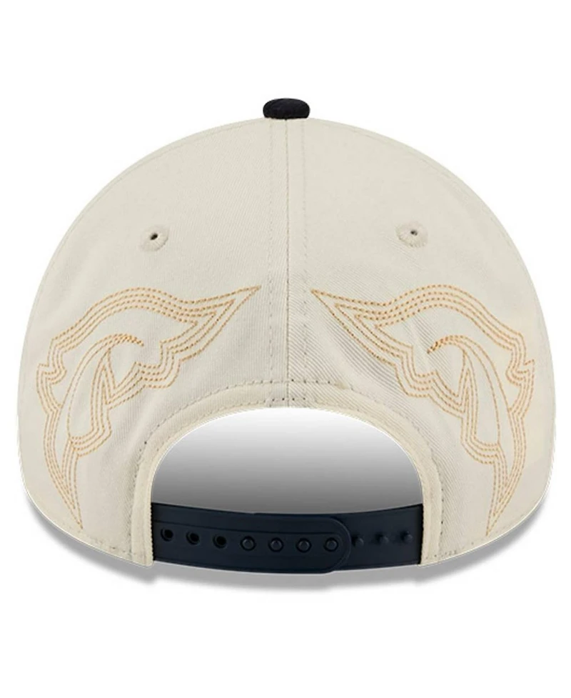 New Era Men's Stone Houston Astros Western Stitch 9FORTY A-Frame Adjustable Hat