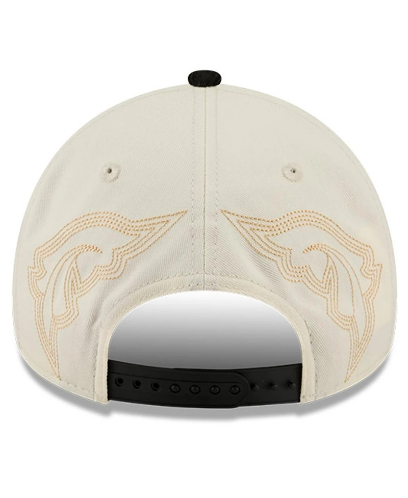 New Era Men's Stone Arizona Diamondbacks Western Stitch 9FORTY A-Frame Adjustable Hat