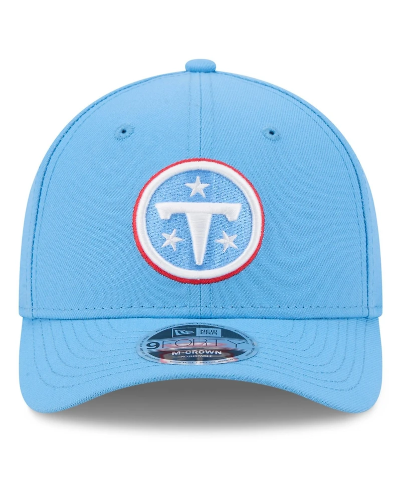 New Era Men's Light Blue Tennessee Titans 9FORTY Adjustable Hat
