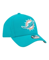New Era Big Boys and Girls Aqua Miami Dolphins 9FORTY A-Frame Adjustable Hat