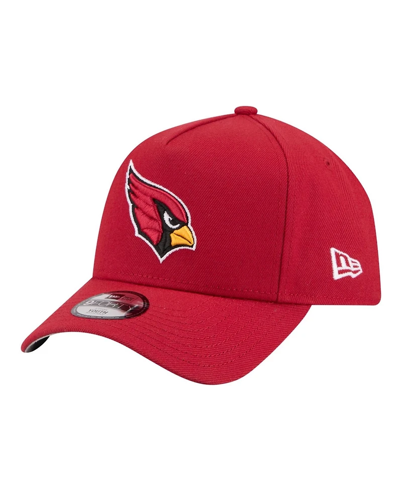 New Era Big Boys and Girls Cardinal Arizona Cardinals 9FORTY A-Frame Adjustable Hat