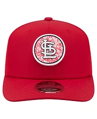 New Era Men's Red St. Louis Cardinals Floral Patch 9SEVENTY Adjustable Hat