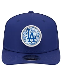 New Era Men's Royal Los Angeles Dodgers Floral Patch 9SEVENTY Adjustable Hat