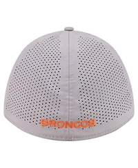 New Era Men's Gray Denver Broncos Perforated 39THIRTY M-Crown Flex Hat