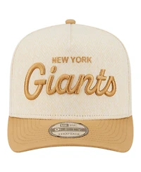 New Era Men's Cream New York Giants Herringbone 9FIFTY A-Frame Snapback Hat