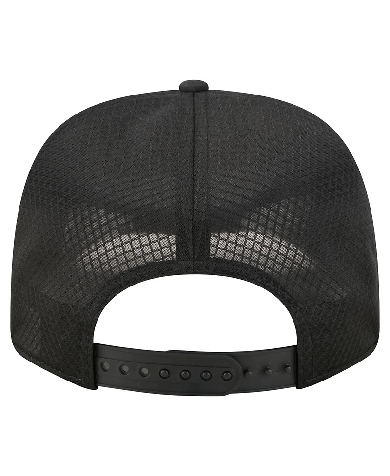 New Era Men's Black Las Vegas Raiders Micro Badge 9SEVENTY Adjustable Hat