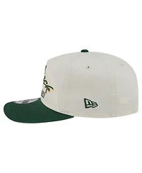 New Era Men's Cream Green Bay Packers Script 19TWENTY Adjustable Hat