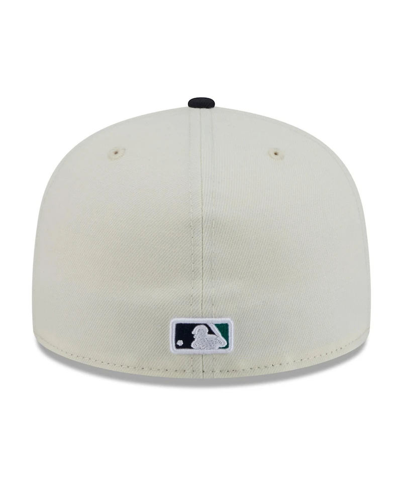New Era Men's White/Navy Seattle Mariners Blossom 59FIFTY Fitted Hat