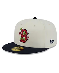 New Era Men's White/Navy Boston Red Sox Blossom 59FIFTY Fitted Hat