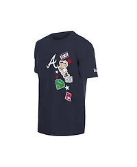 New Era Men's Navy Atlanta Braves City Patch T-Shirt