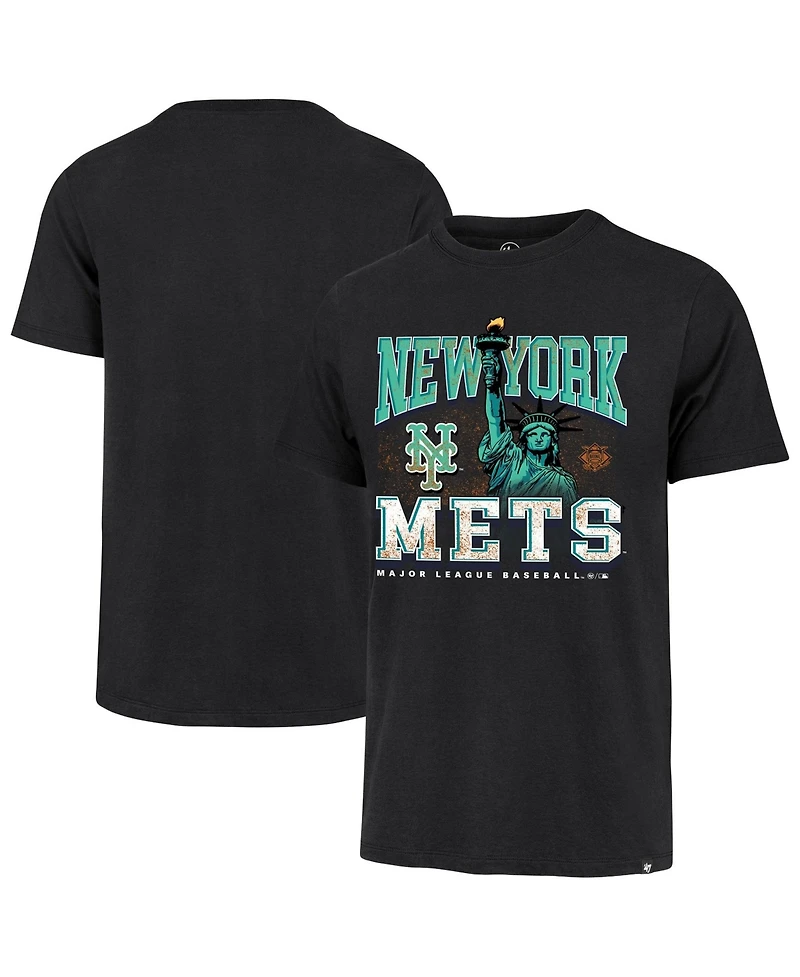 47 Brand Men's Black New York Mets Regional Franklin T-Shirt