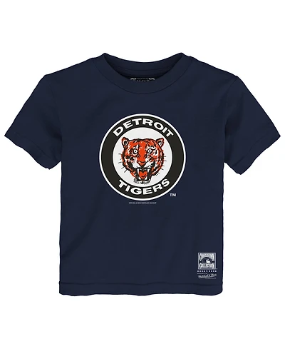 Mitchell & Ness Toddler Navy Detroit Tigers Retro Logo T-Shirt