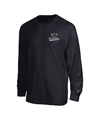 Champion Men's Black Miami Hurricanes Laminated All-Star Long Sleeve T-Shirt
