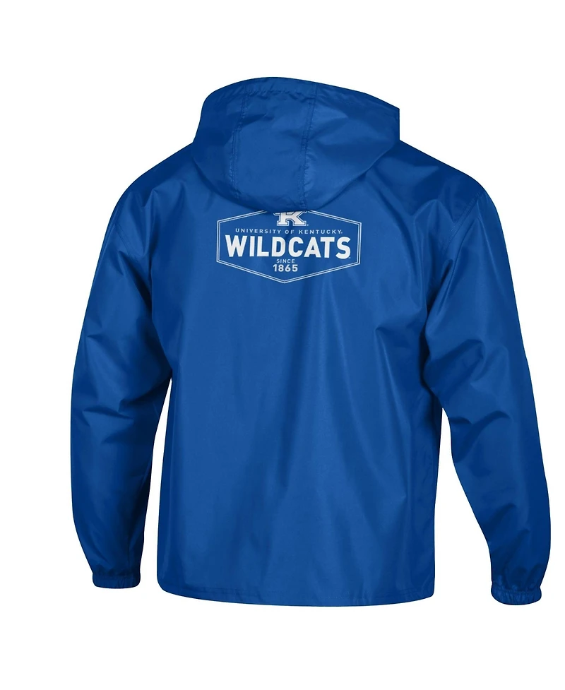 Champion Men's Royal Kentucky Wildcats Delay Packable Half-Zip Jacket