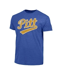 Champion Men's Royal Pitt Panthers Vintage Triumph Tri-Blend T-Shirt