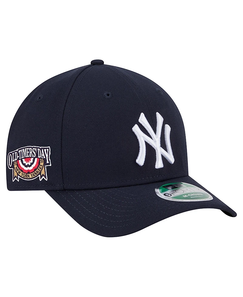 New Era Men's Navy New York Yankees 2026 Old-Timers' Day Player Replica 9FORTY M-Crown Adjustable Hat