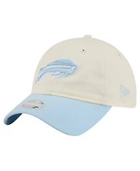 New Era Women's Cream/Coastal Blue Buffalo Bills 9TWENTY Adjustable Hat