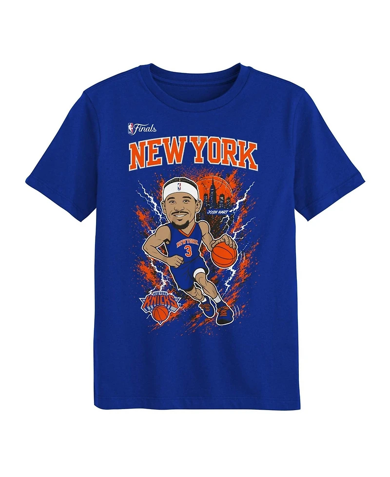 Outerstuff Preschool Josh Hart Blue New York Knicks 2026 Nba Finals Player T-Shirt