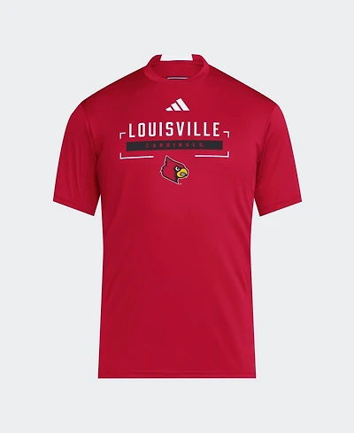 Adidas Men's Red Louisville Cardinals D4T T-Shirt