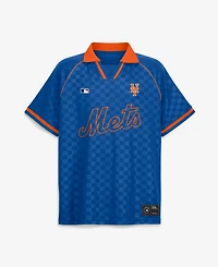 Fanatics Men's Royal New York Mets Homerun Raglan V-Neck Polo Shirt