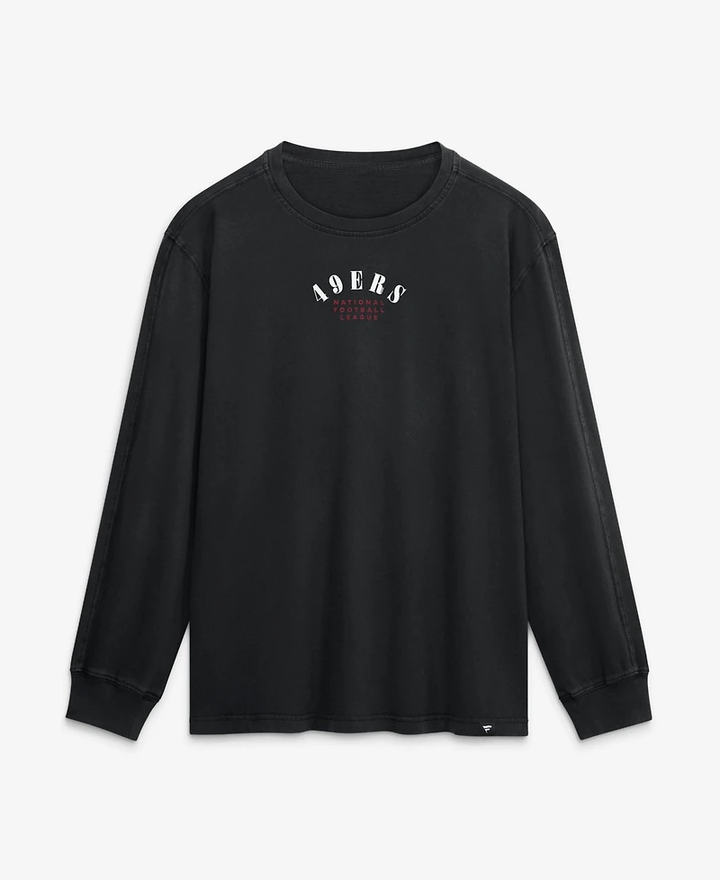 Fanatics Men's Black San Francisco 49ers Relaxed Fullback Drive Long Sleeve Fashion T-shirts