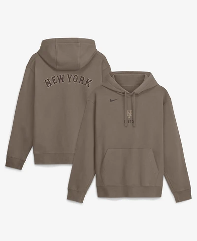 Nike Men's Brown New York Yankees Fashion Club Pullover Hoodie