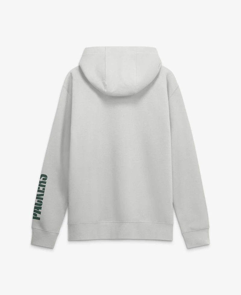 Nike Men's Gray Green Bay Packers Cool Down Club Full-Zip Hoodie