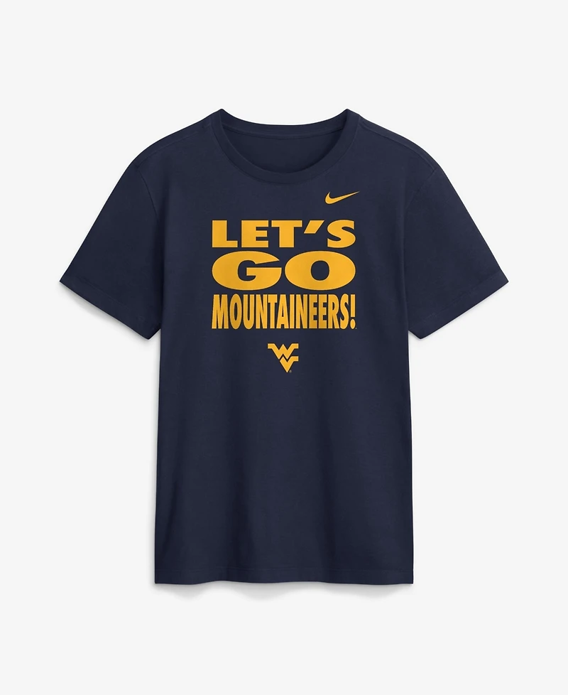 Nike Men's Navy West Virginia Mountaineers 2026 Sideline Dri-fit Slogan T-Shirt