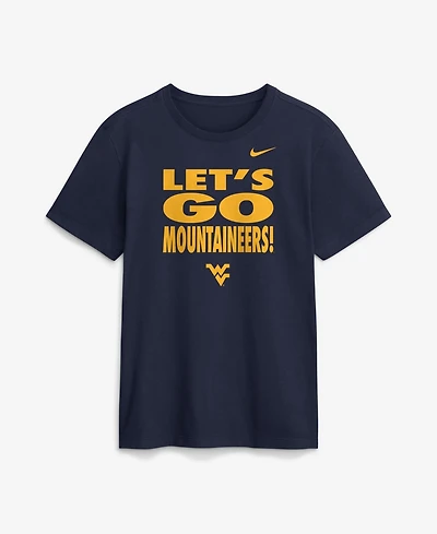 Nike Men's Navy West Virginia Mountaineers 2026 Sideline Dri-fit Slogan T-Shirt