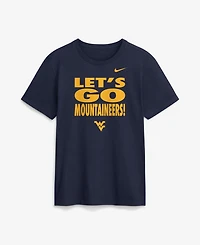 Nike Men's Navy West Virginia Mountaineers 2026 Sideline Dri-fit Slogan T-Shirt