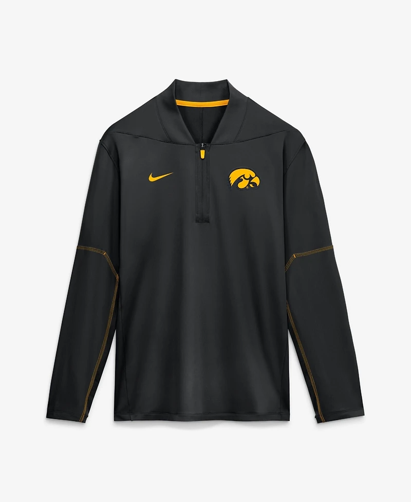 Nike Men's Black Iowa Hawkeyes 2026 Sideline Midweight Half-Zip Dri-fit Pullover