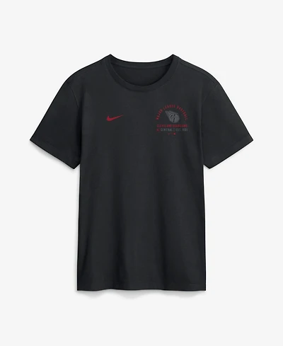 Nike Men's Black Cleveland Guardians Split Logo T-Shirt