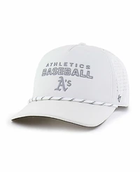 47 Brand Men's White Athletics Forward Vault Hitch Adjustable Hat