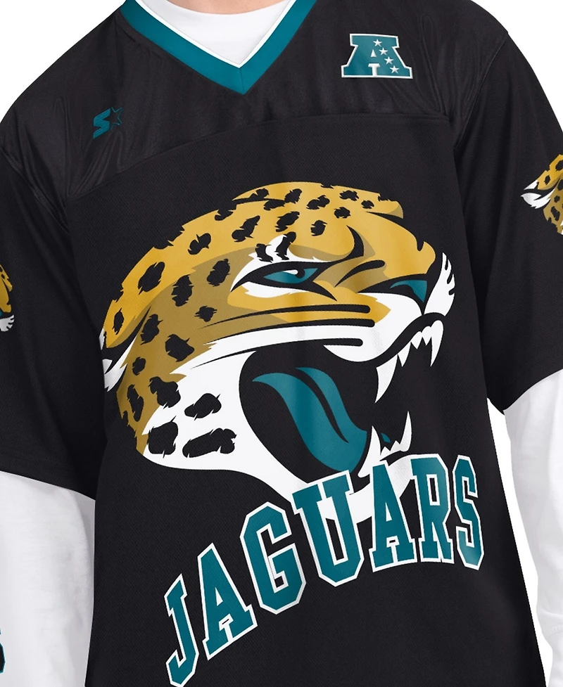 Starter Men's Black/White Jacksonville Jaguars Short Sleeve Long Combo Pack T-Shirt