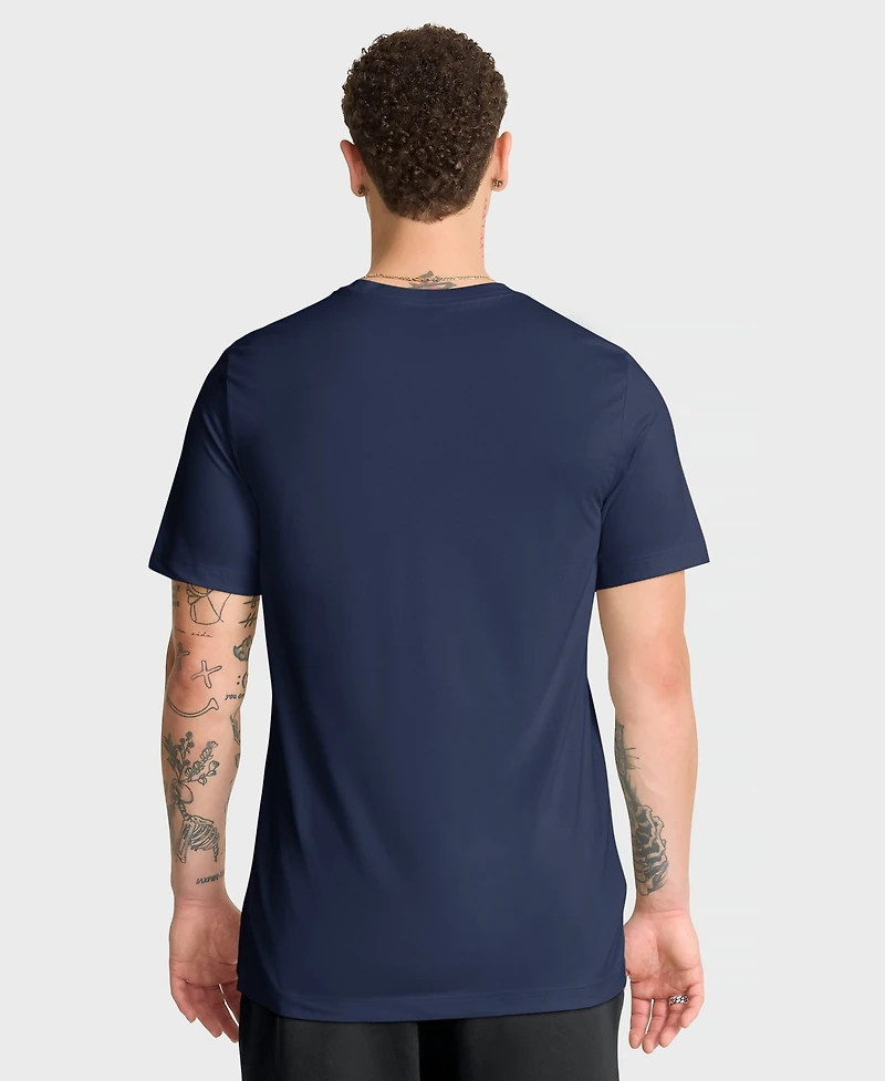 Nike Men's Navy Cleveland Guardians City Connect Team Phrase Script Dri-fit T-Shirt