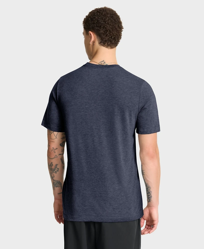 Nike Men's Heather Navy Boston Red Sox Cooperstown Logo Tri-Blend T-Shirt