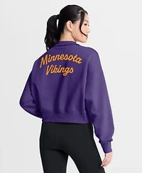 Nike Women's Purple Minnesota Vikings Phoenix Fleece Quarter-Zip Sweatshirt