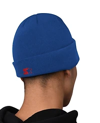 Starter Men's Navy New England Patriots Hoodie and Cuffed Knit Hat Combo Pack