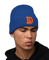 Starter Men's Navy Denver Broncos Hoodie and Cuffed Knit Hat Combo Pack