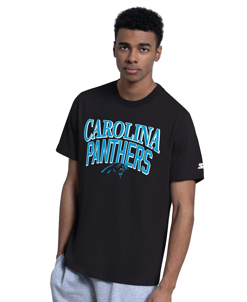 Starter Men's Black/Gray Carolina Panthers Two-Pack Logo T-Shirt Set