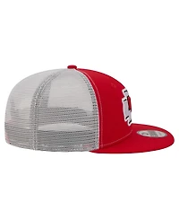 New Era Men's Red Kansas City Chiefs Core Team 9FIFTY Trucker Snapback Hat