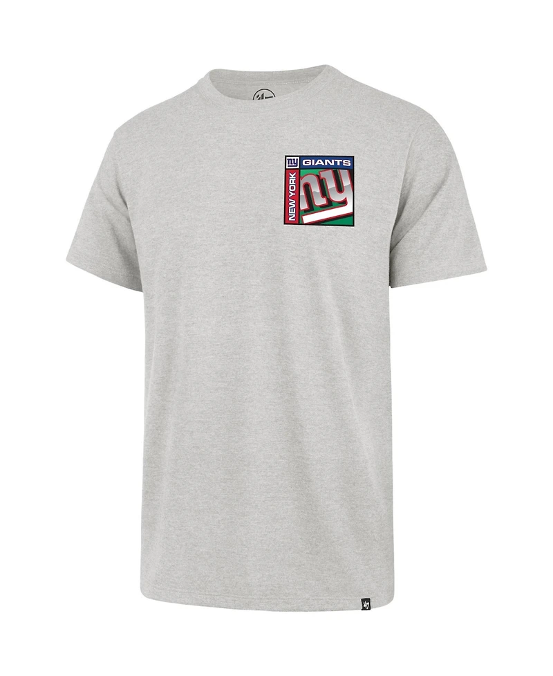 47 Brand Men's Gray New York Giants Chrome Plate Franklin T-Shirt