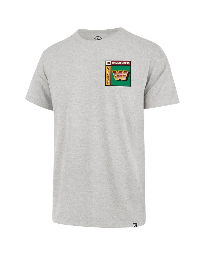 47 Brand Men's Gray Washington Commanders Chrome Plate Franklin T-Shirt