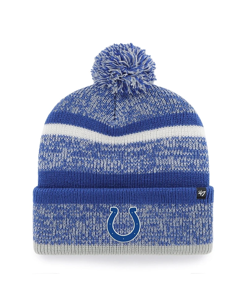 '47 Brand Men's Royal Indianapolis Colts Northward Cuffed Knit Pom Hat