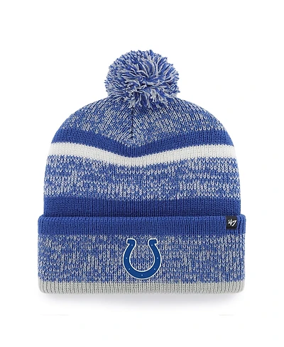 '47 Brand Men's Royal Indianapolis Colts Northward Cuffed Knit Pom Hat
