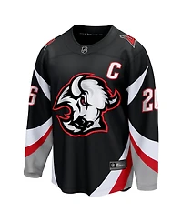 Fanatics Men's Rasmus Dahlin Black Buffalo Sabres Alternate Captain Patch Breakaway Jersey